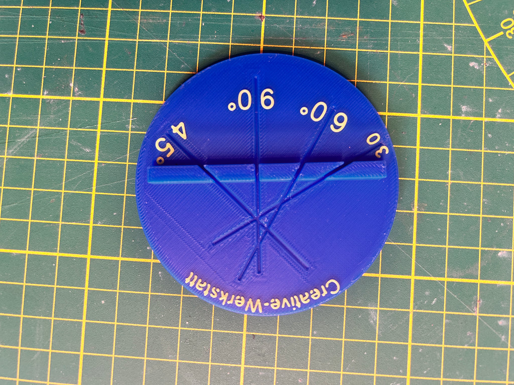 Winkelschneider fürs Basteln – Runde Schneidehilfe für perfekte 30°, 45°, 60° & 90° Schnitte