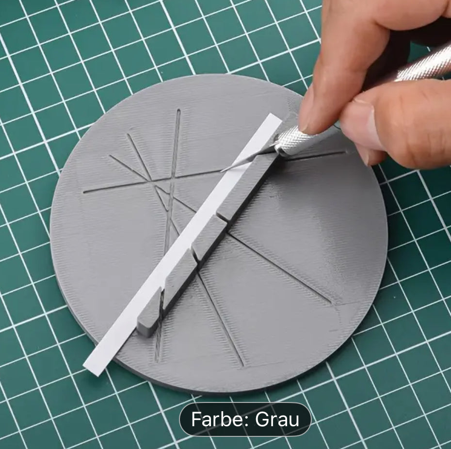 Winkelschneider fürs Basteln – Runde Schneidehilfe für perfekte 30°, 45°, 60° & 90° Schnitte