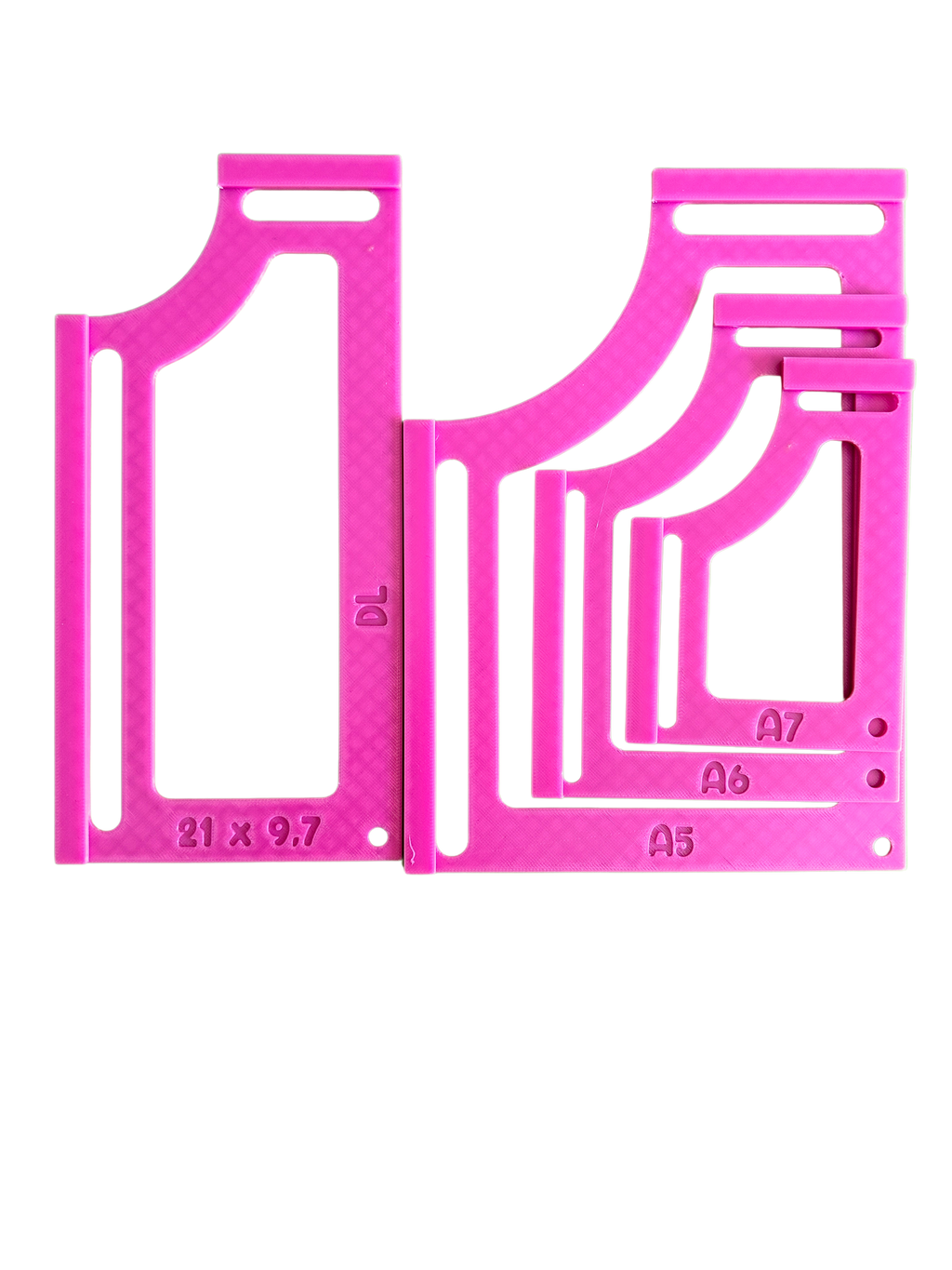 📐 4-teiliges-Set – Schneidelineale für Papier & Karton
