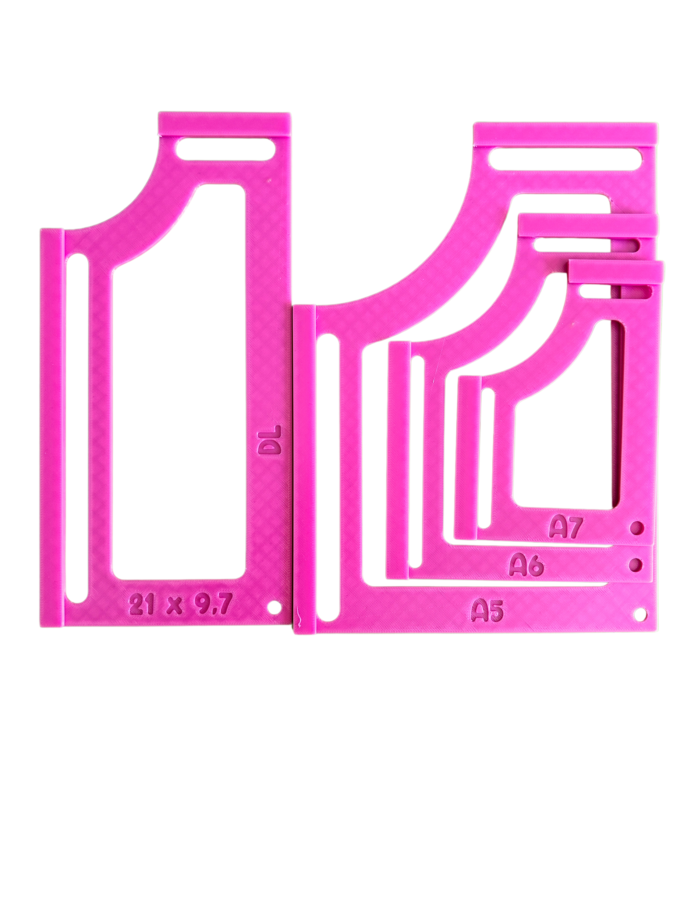 📐 4-teiliges-Set – Schneidelineale für Papier & Karton