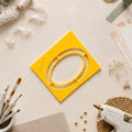 Button-Schablone Oval 45 x 69 mm für Buttonpressen