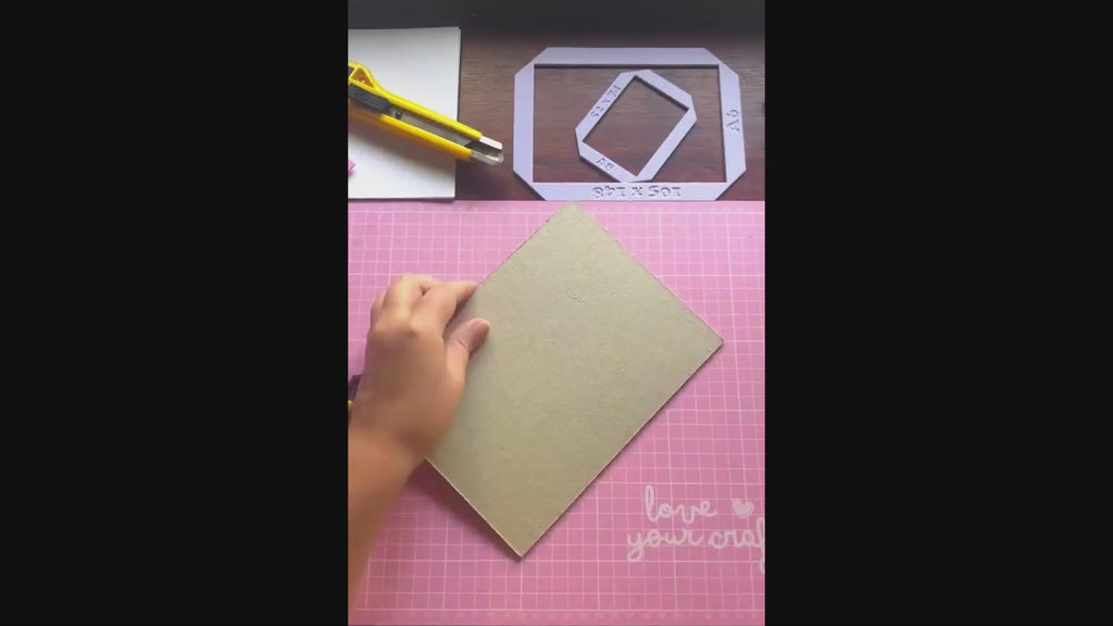 📐 4-teiliges-Set – Schneidelineale für Papier & Karton